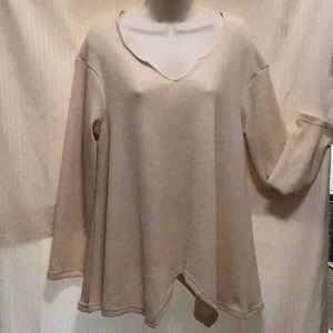 ladies,sweater,3XL,cream,long sleeve,Vneck